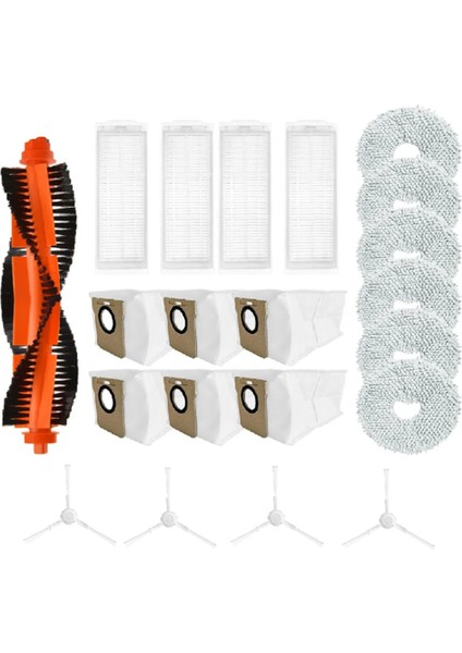 Xiaomi Mijia M30 Pro /C107 Robot Süpürge Aksesuarları Ana Fırça Paspas Bezi Bez Yığın Filtre Toz Torbası Yan Fırça (Yurt Dışından)