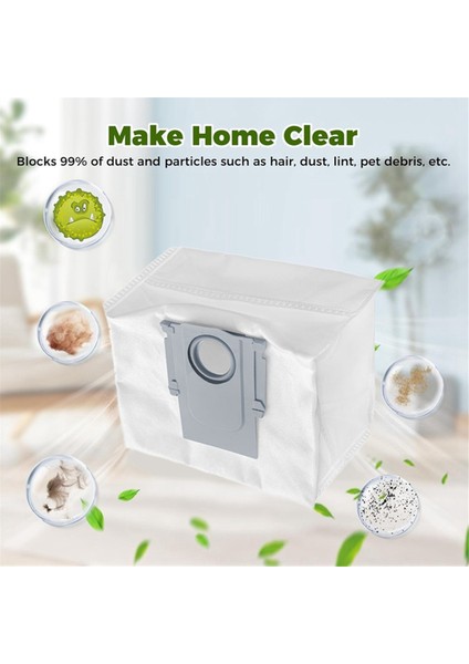 Roborock Q8 Max, Q8 Max+, Q5 Pro, Q5 Pro+ Robot Süpürge Aksesuarları Için 15 Adet Toz Torbası (Yurt Dışından) fırsatları