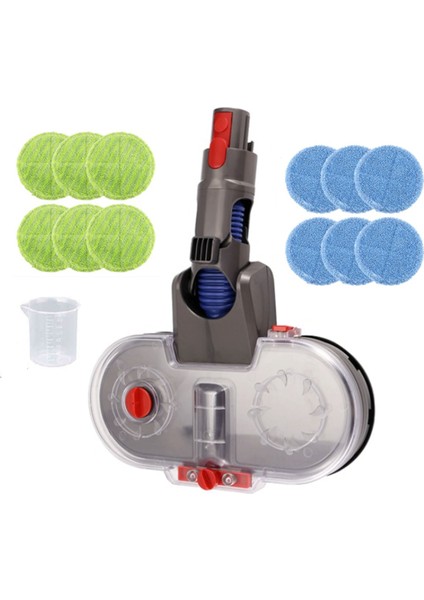 Dyson V15 V11 V10 V8 V7 Elektrikli Süpürgeler Için Elektrikli Paspas Başlığı Ataşmanı Çıkarılabilir Su Tankı 12 Tekrar Kullanılabilir Paspas (Yurt Dışından)