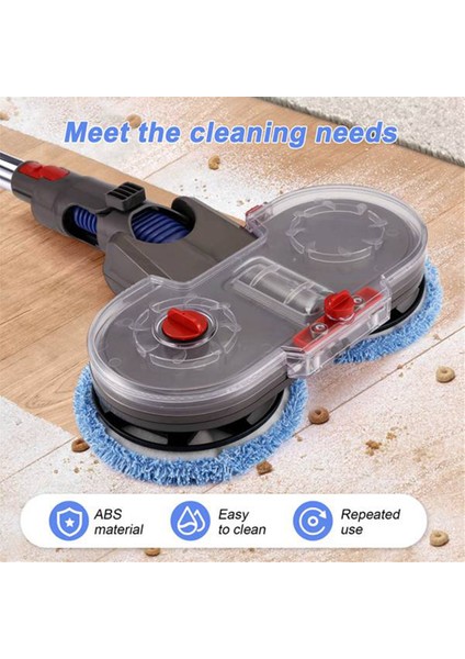 Dyson V15 V11 V10 V8 V7 Elektrikli Süpürgeler Için Elektrikli Paspas Başlığı Ataşmanı Çıkarılabilir Su Tankı 12 Tekrar Kullanılabilir Paspas (Yurt Dışından)