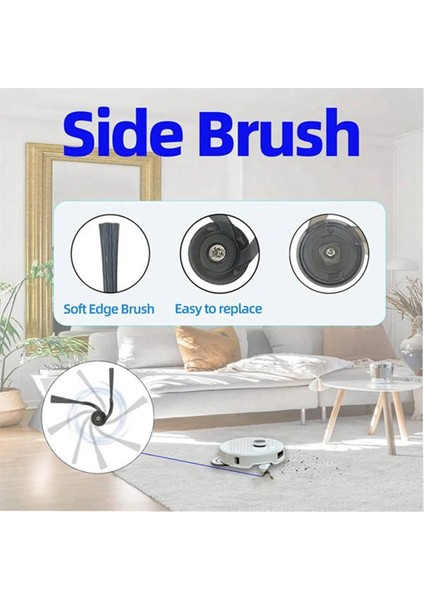 Roborock Qrevo Curv / P20 Pro Süpürme Robotu Temizleyici Parçaları Değiştirme Ana Yan Fırça Paspas Filtre Seti Için 30 Adet (Yurt Dışından) fırsatları