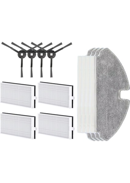 Dreame Mova M1 Yedek Yan Fırça Hepa Filtre Paspas Pedleri Yedek Parçalar Aksesuarlar (Yurt Dışından)