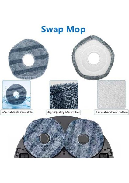 Eufy X10 Pro Omni Elektrikli Süpürge Aksesuarları Yedek Parçaları Için 35 Adet Fırça Filtresi ve Paspas Bezi Seti (Yurt Dışından) fiyatları