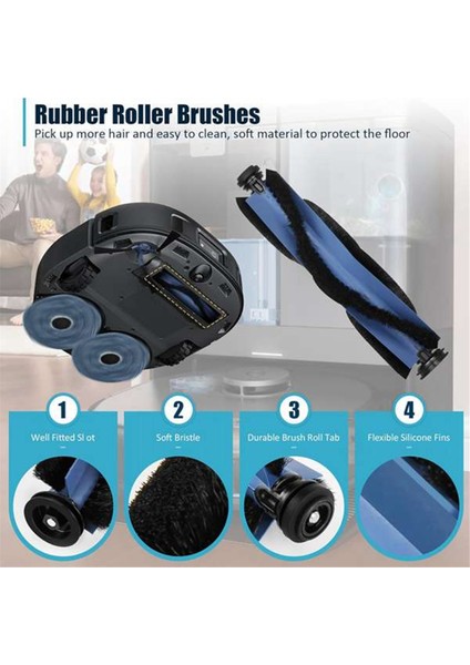 Eufy X10 Pro Omni Elektrikli Süpürge Aksesuarları Yedek Parçaları Için 35 Adet Fırça Filtresi ve Paspas Bezi Seti (Yurt Dışından) fırsatları