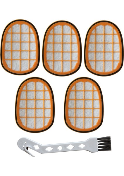 Philips Speedpro Max FC6812 / 01 FC6813 Elektrikli Süpürge Aksesuarları Için 5 Adet Filtre Değişimi (Temizleme Fırçasıyla) (Yurt Dışından)