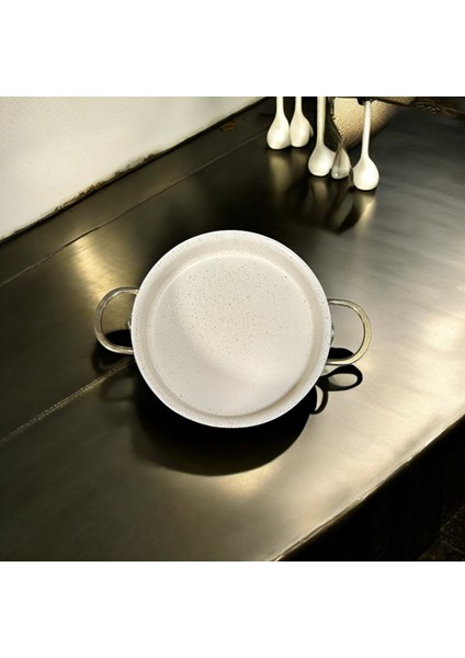 20 cm Krem Çift Kulp Granit Tava fiyatları
