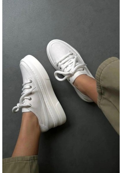 Yüksek Bağcıklı Bez Canvas Orijinal Keten Sneaker Spor Ayakkabı Kotnel indirimleri