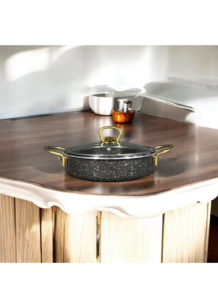 20 cm Çi?ft Kulp Grani?t Tava