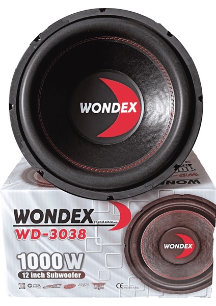 Wondex 1000W 350RMS 30CM Bass Subwoofer Profesyonel Hoparlör (Türkiye Üretim)