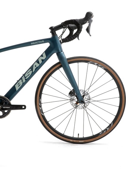 Reactive Yol Bisikleti 54 cm Disk Fren 700C Jant 11 Vites Mat Petrol Yeşili Krem
