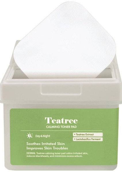 Teatree Calming Toner Pad 120’LI – Çay Ağacı Özlü Gözenek ve Yatıştırıcı Tonik Ped 200 ml
