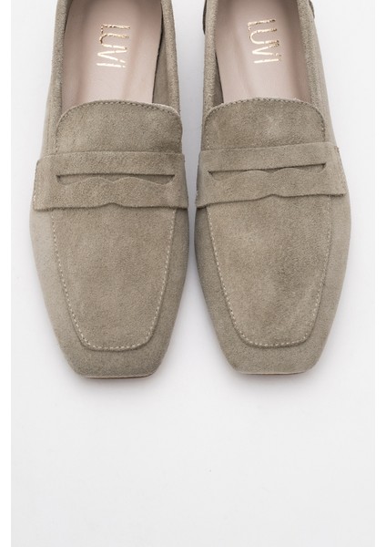 Morne Bej Süet Deri Kadın Loafer Ayakkabı fiyatları
