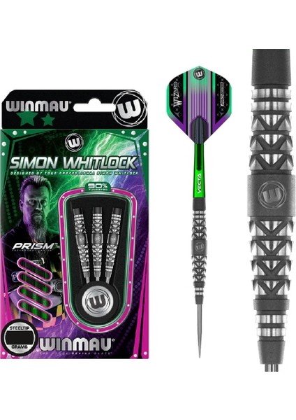 Simon Whitlock Atomised %90 Tungsten Çelik Uçlu Dart Oku