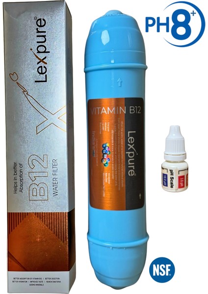 Su Arıtma Cihazı B12 Vitamin Filtre Ph 8+ Alkali Filtre Tüm Cihazlarla Uyumludur