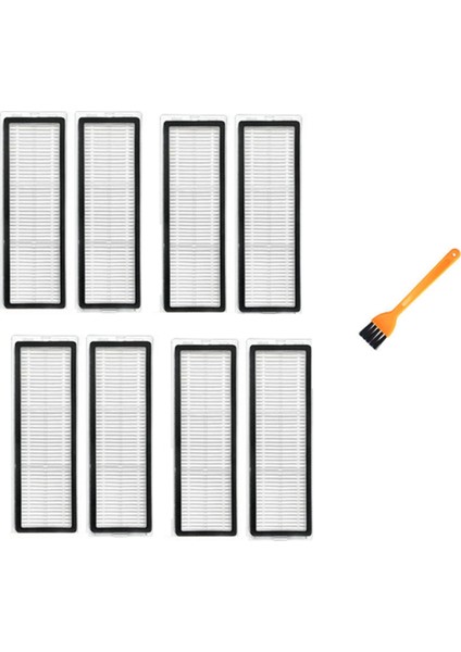 W10PRO Robot Süpürge Parçalarının Değiştirilmesi Için Temizleme Fırçalı 9 Adet Hepa Filtre (Yurt Dışından)