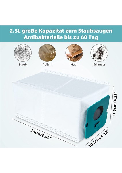 VCA-ADB952 Jet Pro Extra / Complete Pet El Tipi Elektrikli Süpürge Torbaları (Yurt Dışından)