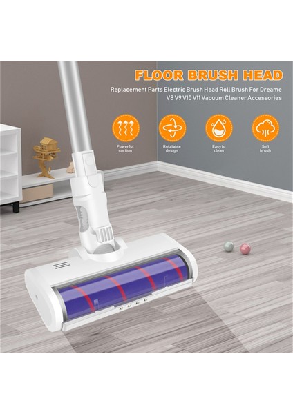 V8/V9B/V9P/V11/G9 K10/G10 1c Elektrikli Zemin Fırça Başlığı Halı Vakumlu Süpürge Parçaları (Yurt Dışından)