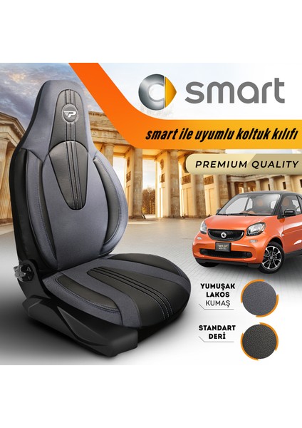 Panda Smart Araçlarla Uyumlu Lakos Kumaş Ortopedik Destekli Oto Koltuk Kılıfı- Ön Iki fiyatları