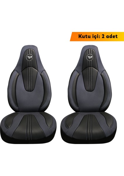 Panda Smart Araçlarla Uyumlu Lakos Kumaş Ortopedik Destekli Oto Koltuk Kılıfı- Ön Iki modelleri