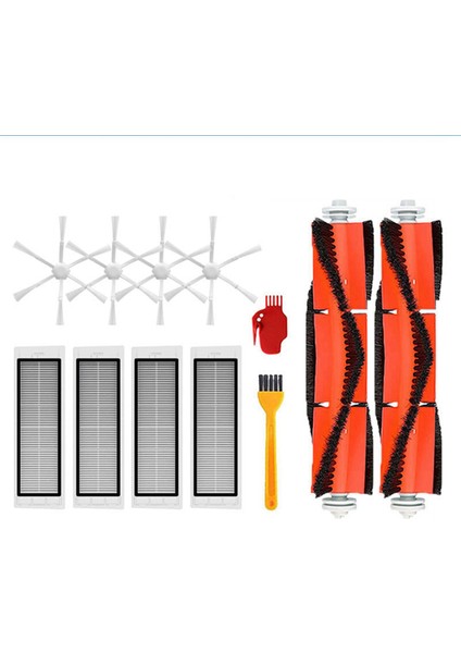 Mi Robot Vakumlu Paspas Için 2 Set 2 STYTJ03ZHM Filtre H Temizleyici Aksesuarları Ana Yan Fırça Yedek (Yurt Dışından)