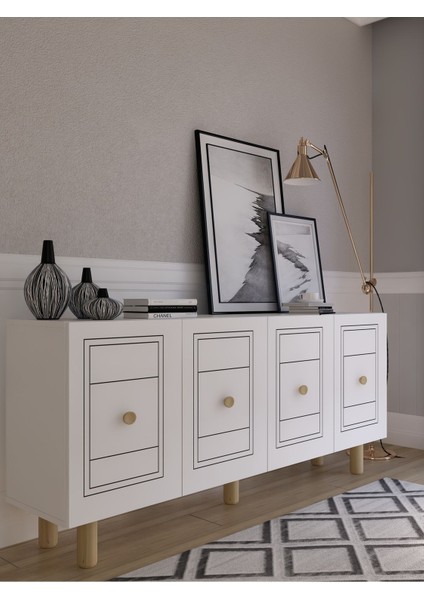 Darioct (KB150) Bohem Konsol Beyaz-Beyaz fiyatları