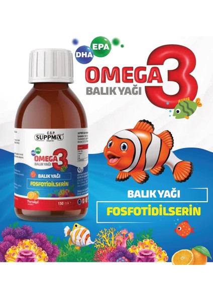 Fosfotidilserin Omega 3 Şurup 150 ml