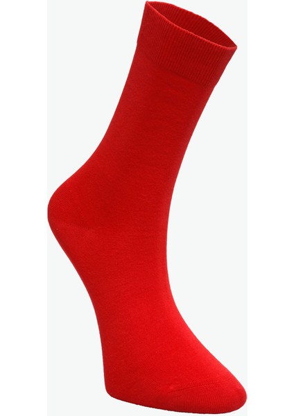 3'lü Kırmızı Viskon Unisex Soket Çorap - Günlük Kullanıma Uygun fırsatları
