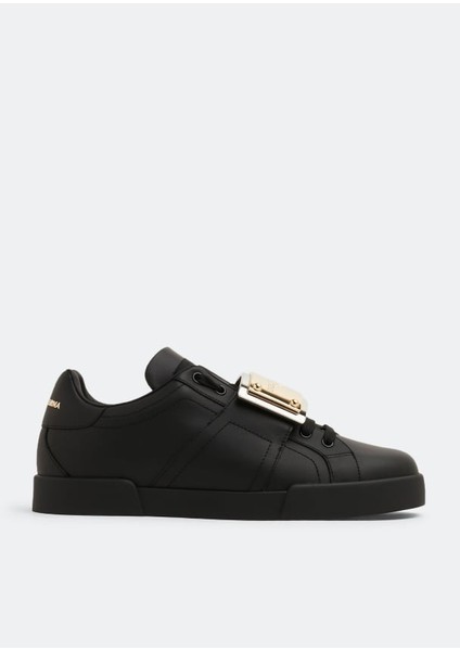 Dolce&gabbana Portofino Calfskin Sneakers