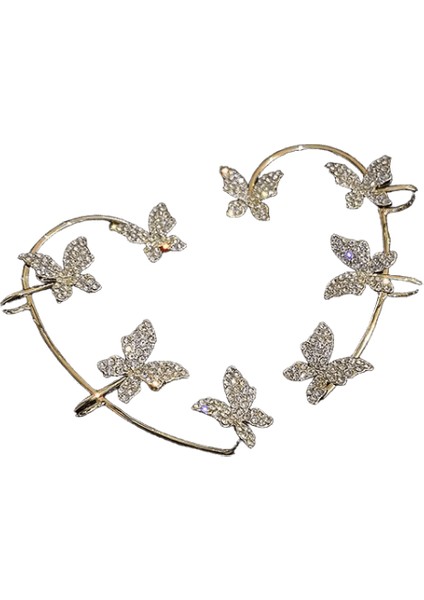 Lüks Kristal Çiçek Püskül Damla Küpe Kadınlar Için Parlak Zirkon Opal Uzun Dangle Küpe Kızlar Parti Düğün Takı Hediye Metal RENK:ER22Y1553 (Yurt Dışından)