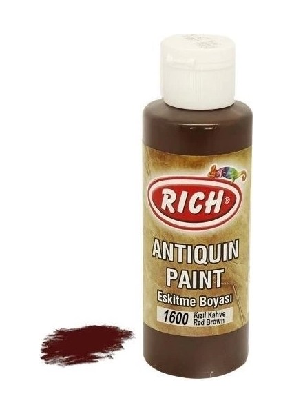 Rich 1600 Kızıl Kahve 120 ml Eskitme Ahşap Boyası