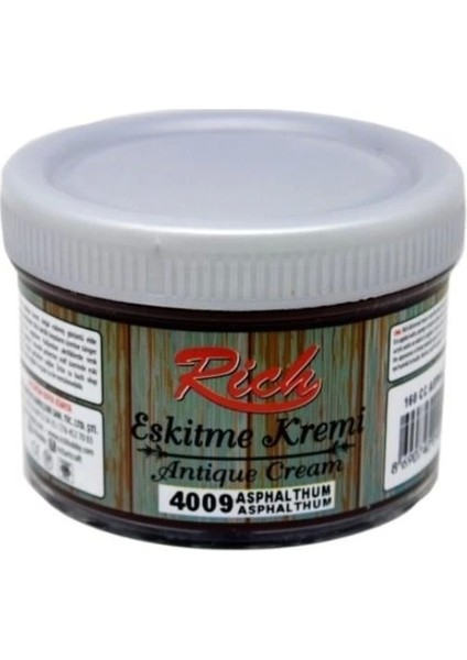 Rich Eskitme Kremi 4009 Asphalthum 150 cc Antique Cream