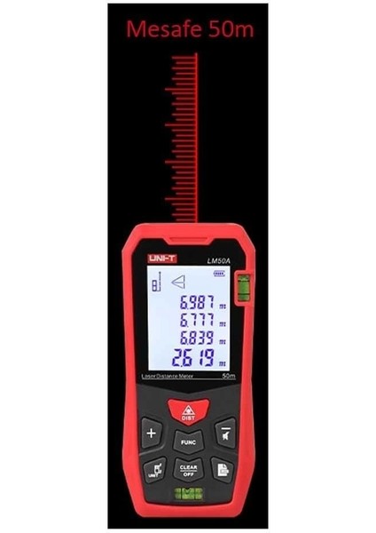 Uni-T M50A 50 Metre Lazer Metre