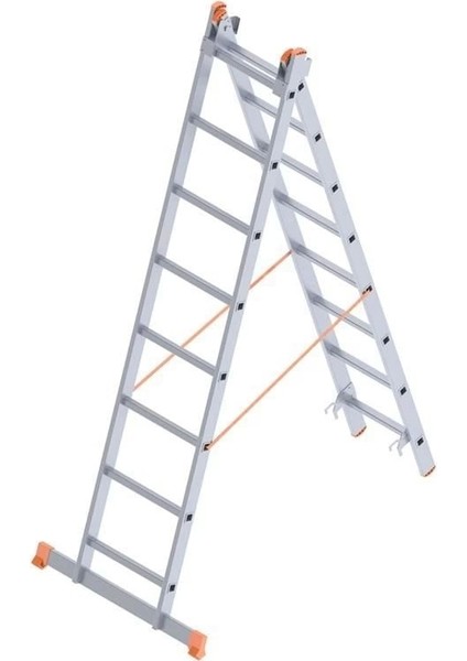 Saraylı 2x9 A Tipi Sürgülü Merdiven 4,94 Metre