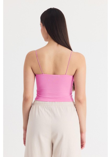 Pembe Ince Askılı Fitted Basic Atlet 947 indirimleri