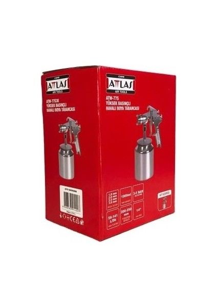 ATW-77S20 Yüksek Basınçlı Havalı Boya Tabancası 2.0 Nozul