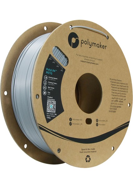 Polylite Petg Filament Gri