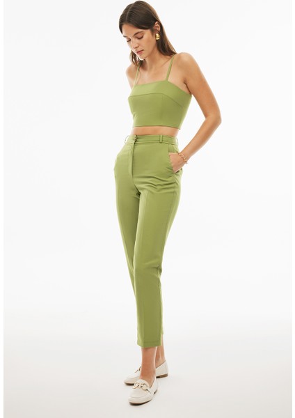 Blannes Regular Fit Standart Boy Boru Paça Ekru Renk Kadın Pantolon fiyatları