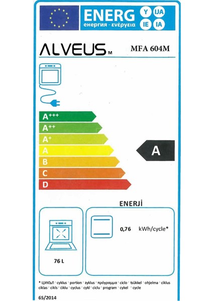 Mfa 604 Td Beyaz Ankastre Fırın