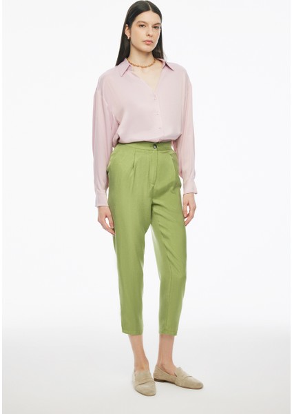 Bethas Regular Fit Standart Boy Havuç Pembe Renk Kadın Pantolon