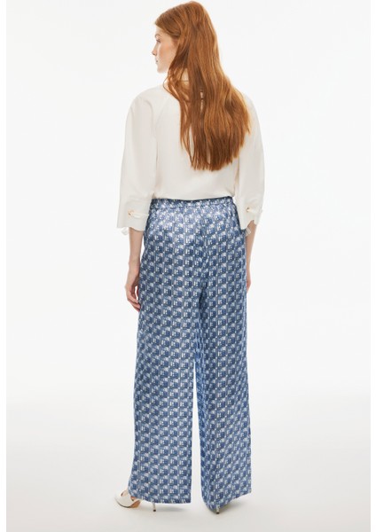 Drinas Rahat Kalıp Uzun Boy Geniş Paça Mavi Renk Kadın Pantolon indirimleri