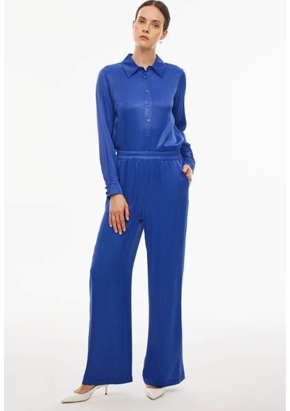 Clarys Rahat Kalıp Uzun Boy Saks Renk Kadın Pantolon fiyatları