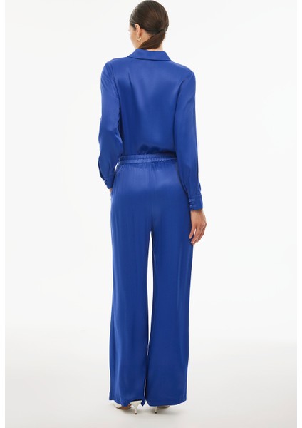 Clarys Rahat Kalıp Uzun Boy Saks Renk Kadın Pantolon modelleri