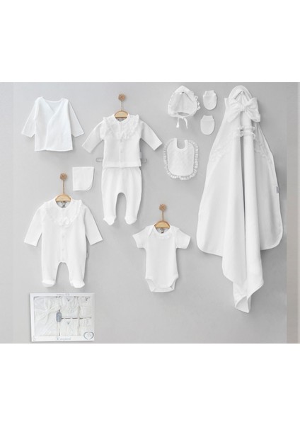 Kız 0-3 Ay Dantelli 10'lu Set