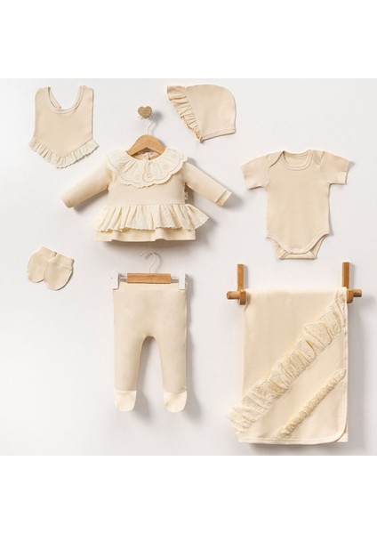 Kız 0-3 Ay Elegant 7'li Set