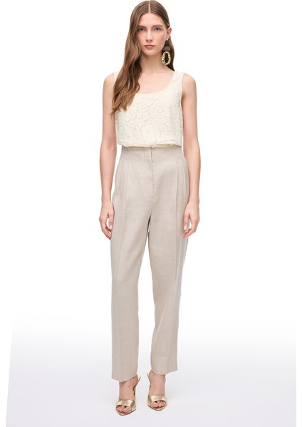 Taş Gemas Regular Fit Yüksek Bel Pantolon