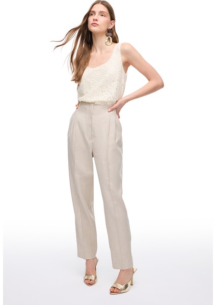 Taş Gemas Regular Fit Yüksek Bel Pantolon fiyatları