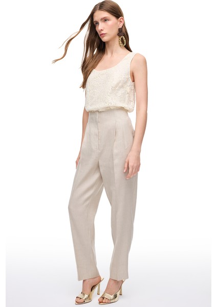 Taş Gemas Regular Fit Yüksek Bel Pantolon fırsatları