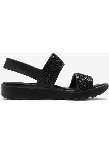 Arch Fit Footsteps - Enchant Kadın Siyah Sandalet 111531 Bbk