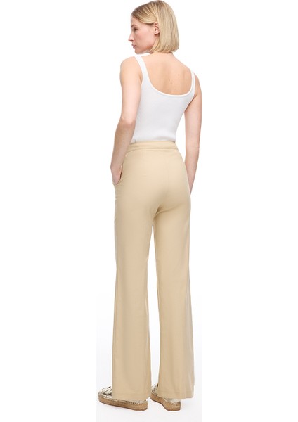 Açık Devetüyü Ginas Regular Fit Yüksek Bel Pantolon