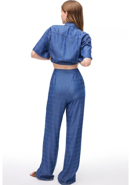 Indigo Lias Regular Fit Yüksek Bel Pantolon